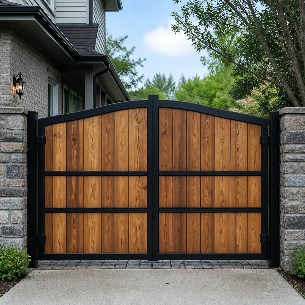 Wood & steel frame